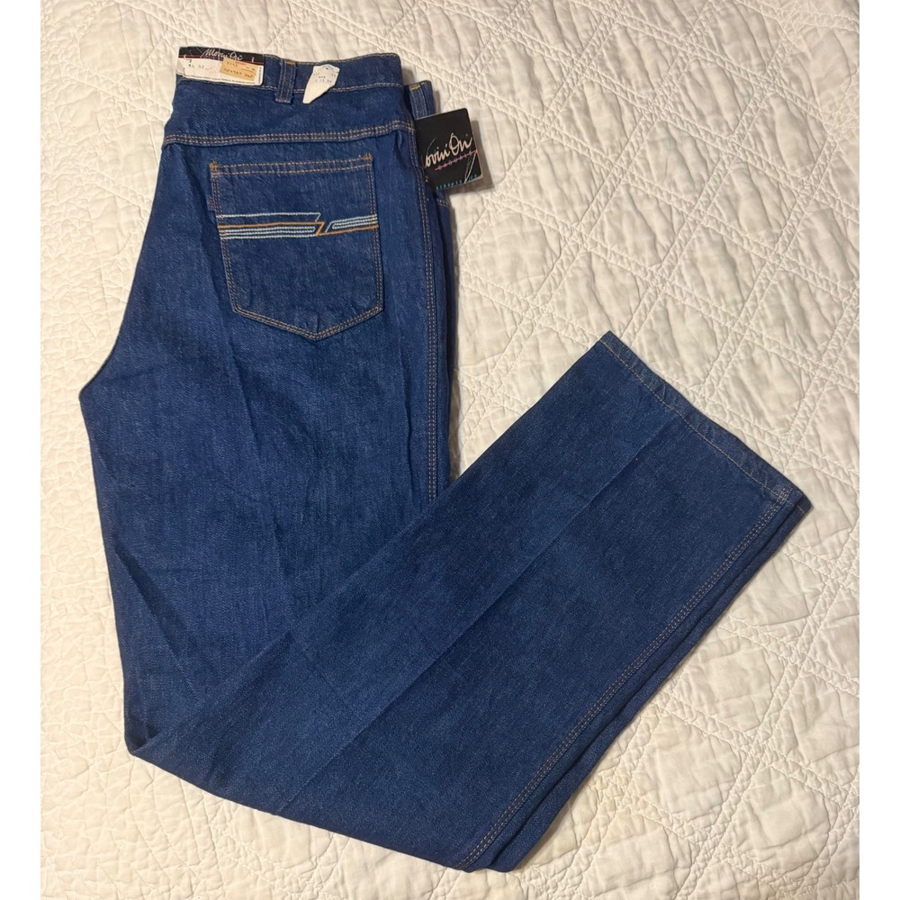 Levis Movin On Jeans Men 36x32 Dark Wash Straight Leg Deadstock NWT 70s 80s VTG
